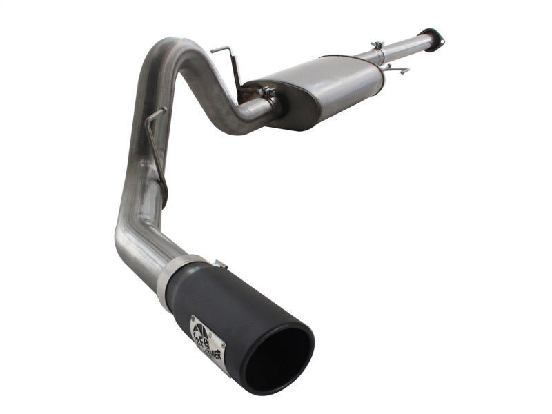 aFe MACHForce XP Exhausts Cat-Back SS 409 EXH Wrinkle Black CB Ford F-150 11-12 V6-3.5L (tt) - Mammoth Racing -