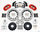 Wilwood Narrow Superlite 6R Front Hub Kit 14.00in Drill Red Large GM 57-70 Drop Spindle - Mammoth Racing -