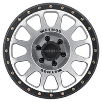 Method Mr305 NV 17x8.5 0mm Offset 6x135 94mm CB Machined/Black Street Loc Wheel - Mammoth Racing -