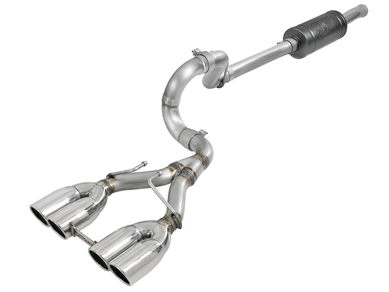 aFe Rebel Series 2.5in 304 SS Cat-Back Exhaust w/ Black Tip 18-20 Jeep Wrangler (JL) - Mammoth Racing -