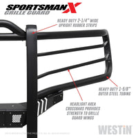 Westin 19-21 Ram 1500 Sportsman X Grille Guard - Textured Black (Excluding Classic & Rebel) - Mammoth Racing -