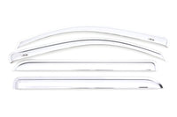 AVS 15-18 Chevy Silverado 2500 Crew Cab Ventvisor Front & Rear Window Deflectors 4pc - Chrome - Mammoth Racing -