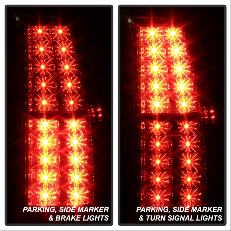 Spyder Chevy Suburban/GMC Yukon/Yukon Denali 07-14 LED Tail Lights Chrm ALT-YD-CSUB07-LED-C - Mammoth Racing -