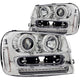 ANZO 2002-2009 Chevrolet Trailblazer Projector Headlights w/ Halo Chrome - My Store