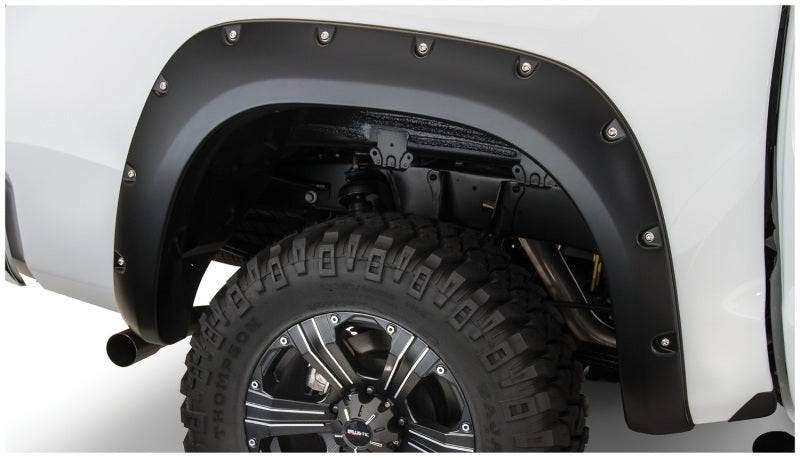 Bushwacker 07-13 Toyota Tundra Fleetside Pocket Style Flares 2pc 66.7/78.7/97.6in Bed - Black - Mammoth Racing -