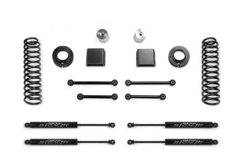 Fabtech 20-21 Jeep JT 4WD Gas 3in Sport System w/Stealth - Mammoth Racing -