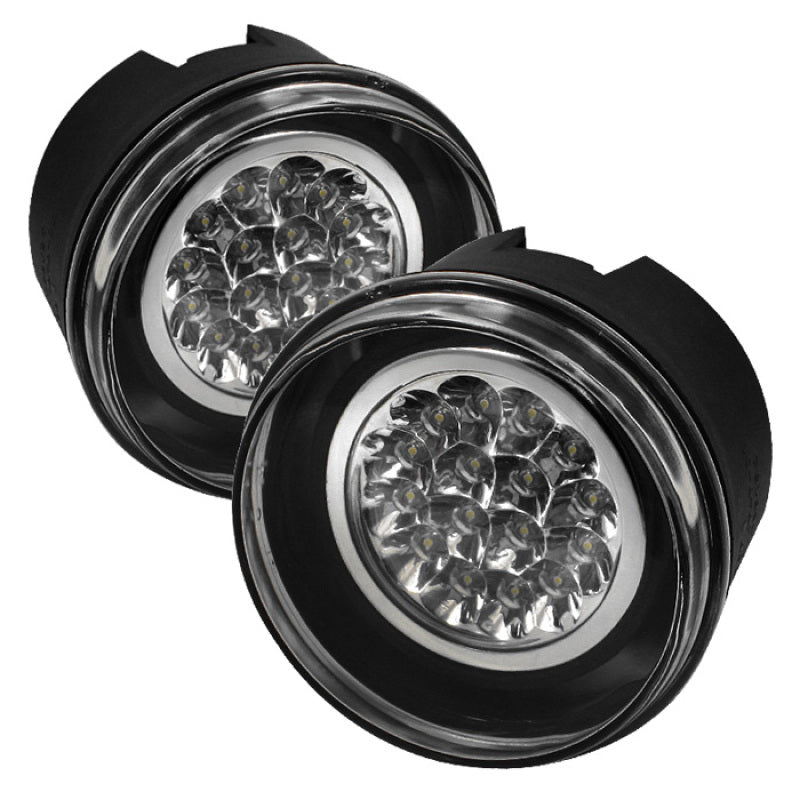 Spyder Jeep Grand Cherokee 05-09/Commander 06-08 LED Fog Lights w/Switch Clear FL-LED-JGC05-C - Mammoth Racing -