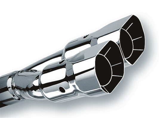 Borla Universal Polished Tip Dual Square Angle-Cut Intercooled (inlet 2 1/2in. Outlet 2 7/8 x 3 3/8i - My Store