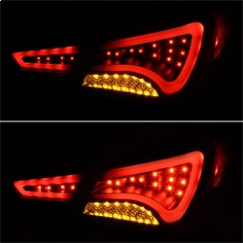 Spyder Hyundai Sonata 11-13 LED Tail Lights Light Bar Black ALT-YD-HYSON11-LED-BK - Mammoth Racing -