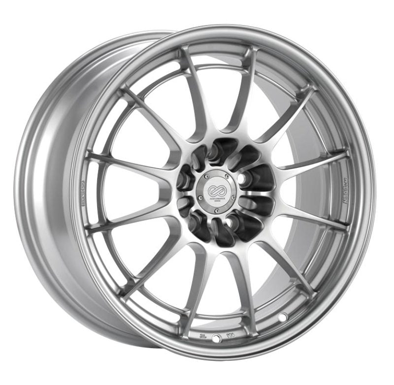 Enkei NT03+M 18x7.5 5x114.3 42mm Offset 72.6mm Bore Silver Wheel - Mammoth Racing -