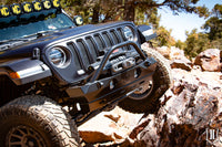 Icon 2018+ Jeep Wrangler JL / 2020+ Jeep Wrangler JT Pro Series Front Bumper w/Bar/Tabs - Mammoth Racing -