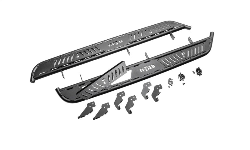 N-FAB 2021 Ford Bronco 4 Door Roan Running Boards - Textured Black - Mammoth Racing -