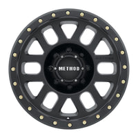 Method Mr309 Grid 17x8.5 0mm Offset 8x6.5 130.81mm CB Matte Black Wheel - Mammoth Racing -