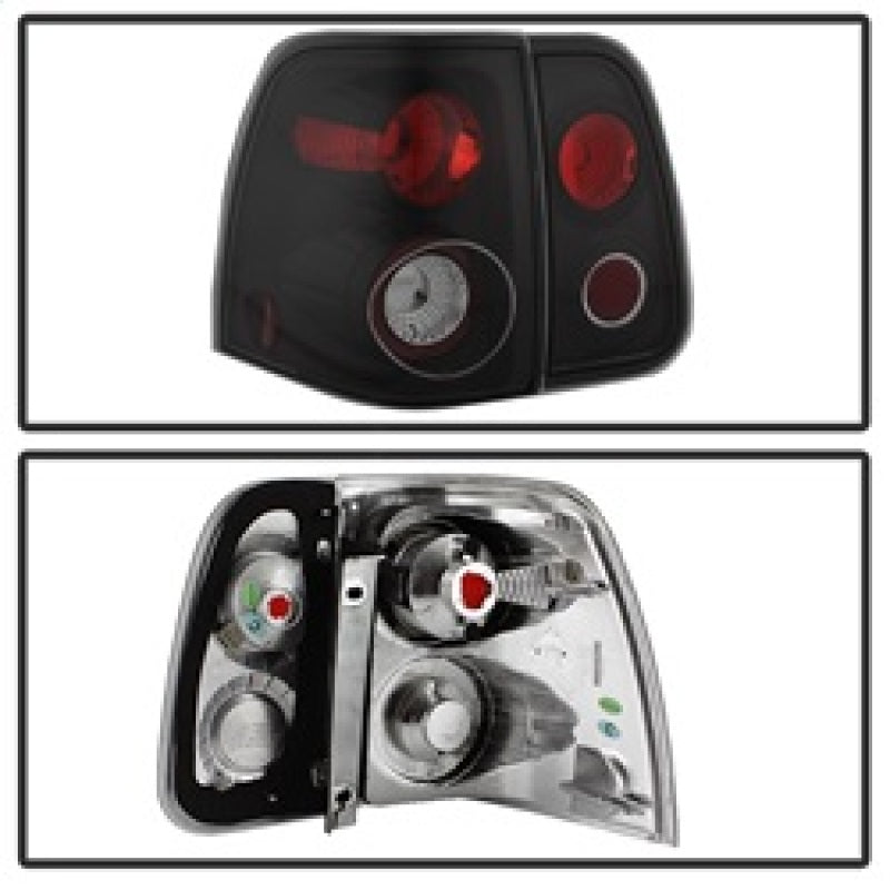 Spyder Lincoln Navigator 03-06 Euro Style Tail Lights Black ALT-YD-LN03-BK - Mammoth Racing -
