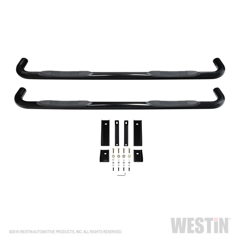 Westin 2019 Chevrolet Silverado/Sierra 1500 Crew Cab E-Series 3 Nerf Step Bars - Black - Mammoth Racing -