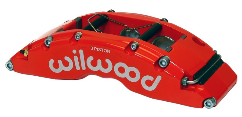 Wilwood Caliper-TC6R-Red 1.75/1.38/1.38in Pistons 1.38in Disc - Mammoth Racing -