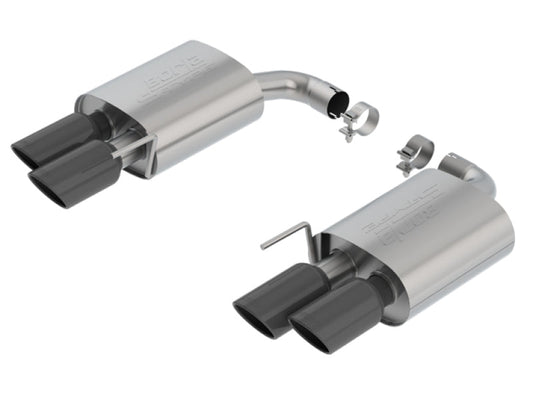 Borla 18-19 Ford Mustang GT 5.0L 2.5in S-Type Exhaust w/o Valves (Rear Section Only) - Black Chrome - My Store