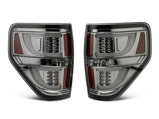 Raxiom 09-14 Ford F-150 G2 LED Tail Lights- Chrome Housing (Smoked Lens) (Styleside) - Mammoth Racing -
