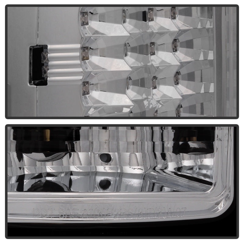 Spyder GMC Sierra 07-13 (Not fit 3500 Dually 4 Rear Wheels)LED Tail Lights Chrome ALT-YD-GS07-LED-C - Mammoth Racing -