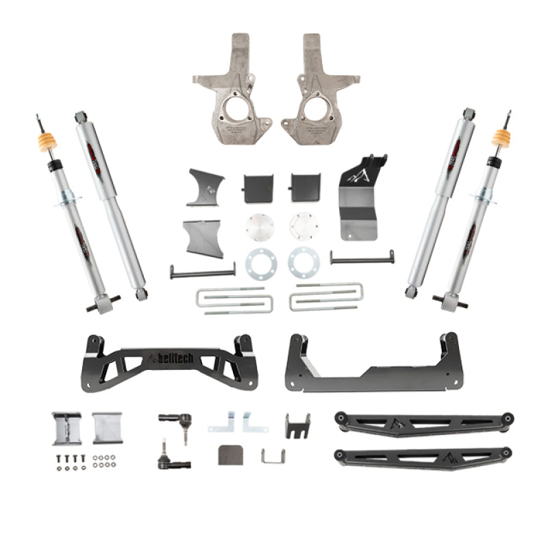 Belltech 07-16 Chevrolet Silverado / GMC Sierra 1500 4WD 7-9in Suspension Lift Kit w/ Shocks - Mammoth Racing -