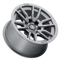 Icon Vector 6 17x8.5 6x5.5 0mm Offset 4.75in BS 106.1mm Bore Titanium Wheel - Mammoth Racing -