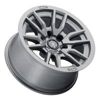 Icon Vector 6 17x8.5 6x5.5 25mm Offset 5.75in BS 95.1mm Bore Titanium Wheel - Mammoth Racing -