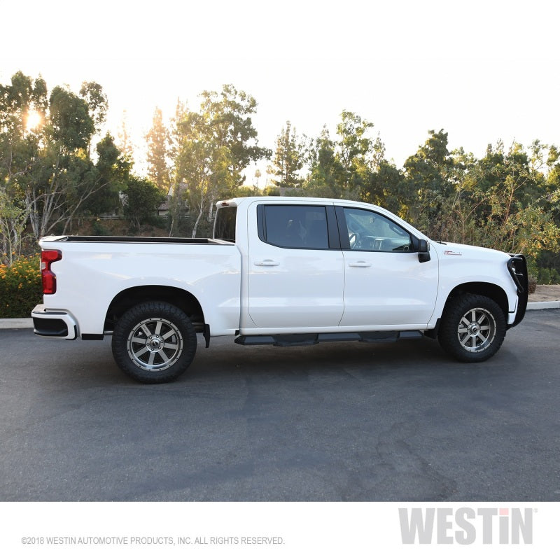 Westin 2019 Chevrolet Silverado/Sierra 1500 Crew Cab Xtreme Nerf Step Bars - Textured Black - Mammoth Racing -