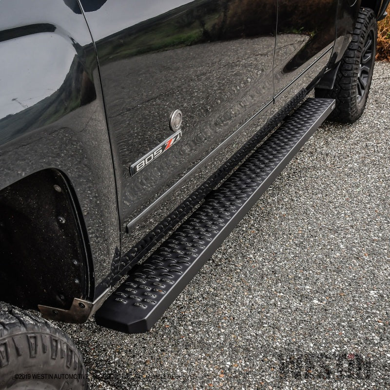 Westin Grate Steps Running Boards 86 in - Textured Black - Mammoth Racing -