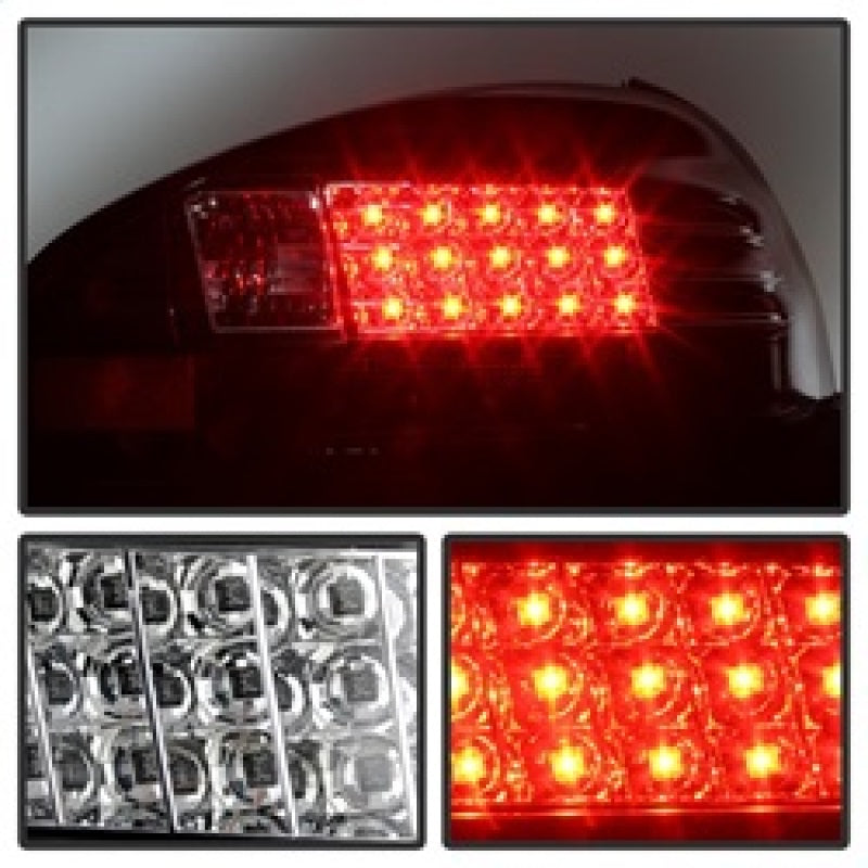 Spyder Pontiac Grand Prix 97-03 LED Tail Lights Black ALT-YD-PGP97-LED-BK - Mammoth Racing -