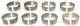 Clevite Olds V8 260-307-350-403 1964-90 Con Rod Bearing Set - Mammoth Racing -