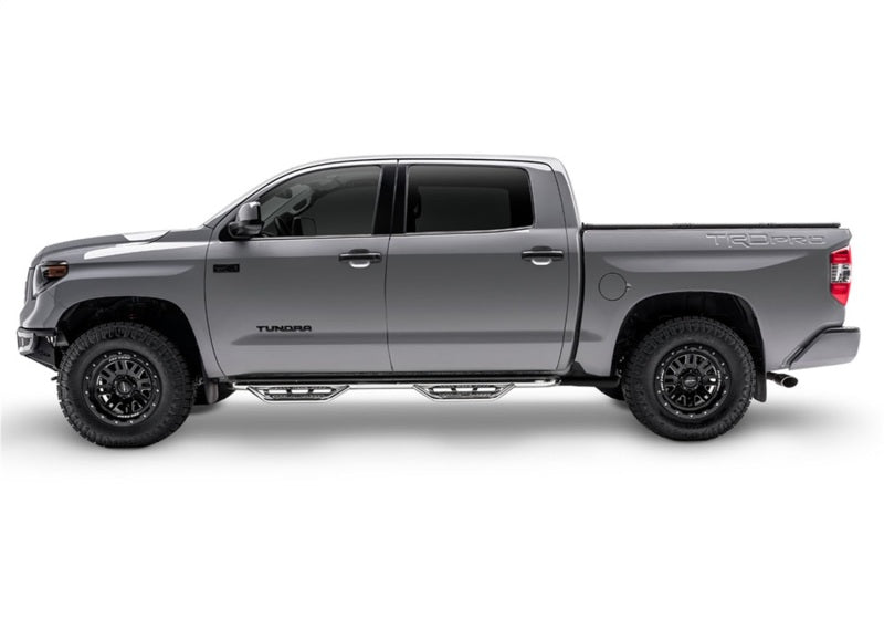 N-Fab Podium SS 2019 Chevy/GMC 1500 Crew Cab - Cab Length - Polished Stainless - 3in - Mammoth Racing -