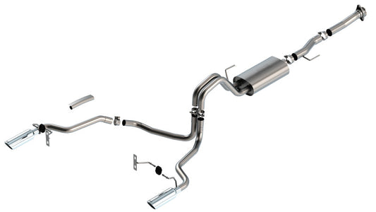 Borla F-150 2021 5.0L 2dr RC SB (122.8 WB) XL/XLT 3/2.25 SRE Cat-Back S-Type Chrome Tips - Mammoth Racing -