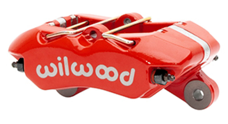 Wilwood Caliper-Forged Dynapro 5.25in Mount/ 4 - 1.98in Pistons/ .81in x 13.06in. Rotor - Red - Mammoth Racing -