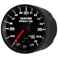 Autometer Spek-Pro - Nascar 2-1/16in Water Press 0- 40 psi Bfb - My Store