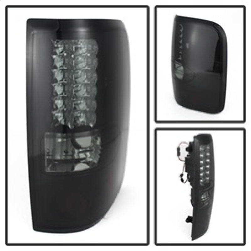 Spyder Ford F150 side 04-08 (Not Fit Heritage & SVT)LED Tail Lights Blk Smke ALT-YD-FF15004-LED-BSM - Mammoth Racing -