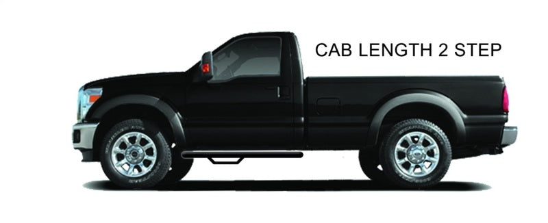 N-Fab Nerf Step 10-17 Dodge Ram 2500/3500 Mega Cab - Gloss Black - Cab Length - 3in - Mammoth Racing -