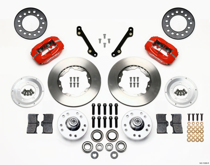 Wilwood Forged Dynalite Front Kit 11.00in Red 79-81 Camaro - Mammoth Racing -