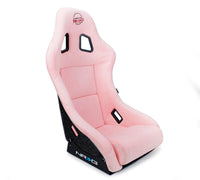 NRG FRP Bucket Seat Prisma Edition w/ Pearlized Back and Pink Alcantara (Medium) - My Store