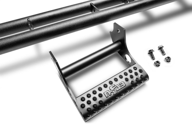 N-Fab RKR Step System 2022 Nissan Frontier CC (All Beds) Gas SRW - Cab Length - Tex. Black - 1.75in - Mammoth Racing -