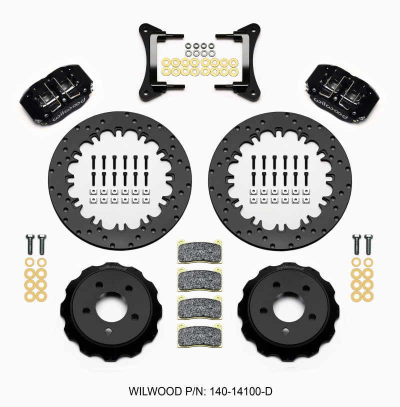 Wilwood Dynapro Radial Front Drag Kit 12.90in Drilled 2015-Up Mustang - My Store
