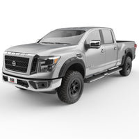 EGR 17-23 Nissan Titan Traditional Bolt-On Look Fender Flareswith Fender Badge Set Of 4 - Mammoth Racing -