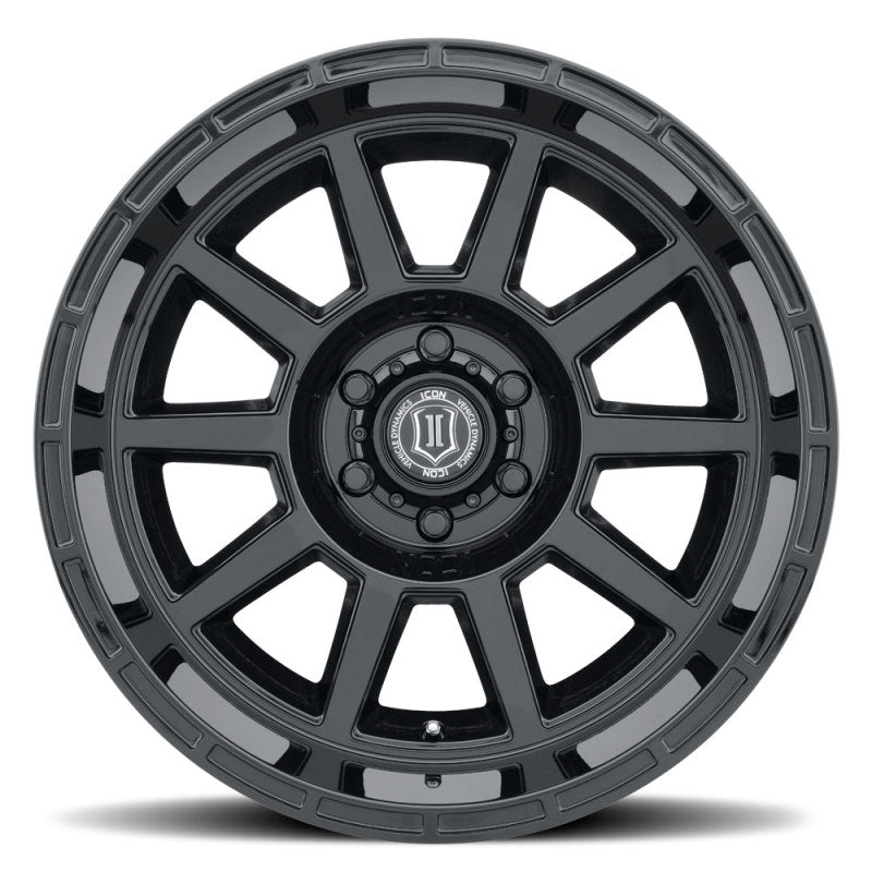 Icon Recoil 20x10 5x5 -24mm Offset 4.5in BS Gloss Black Wheel - Mammoth Racing -