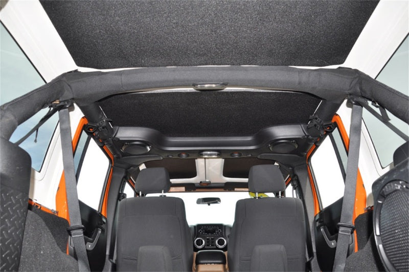 DEI 07-10 Jeep Wrangler JK 4-Door Leather Look Headliner 4-pc - Black - Mammoth Racing -