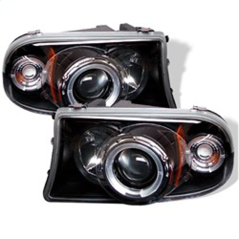 Spyder Dodge Dakota 97-04/Durango 98-03 1PC Projector Headlights LED Halo LED Blk PRO-YD-DDAK97-BK - Mammoth Racing -