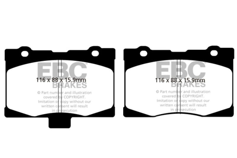 EBC 05-08 Acura RL 3.5 Redstuff Front Brake Pads - My Store