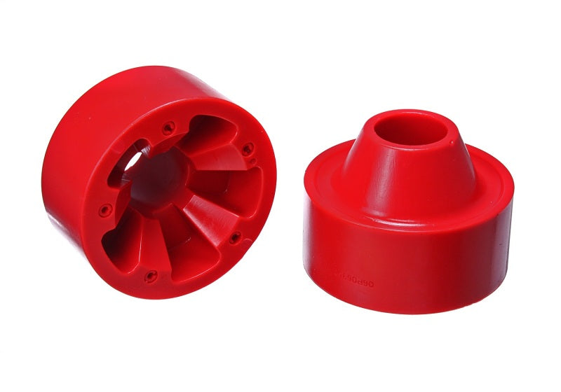Energy Suspension 07-17 Jeep Wrangler (JK) Red Rear Coil Spring Spacer 1-3/4in Lift Set - Mammoth Racing -
