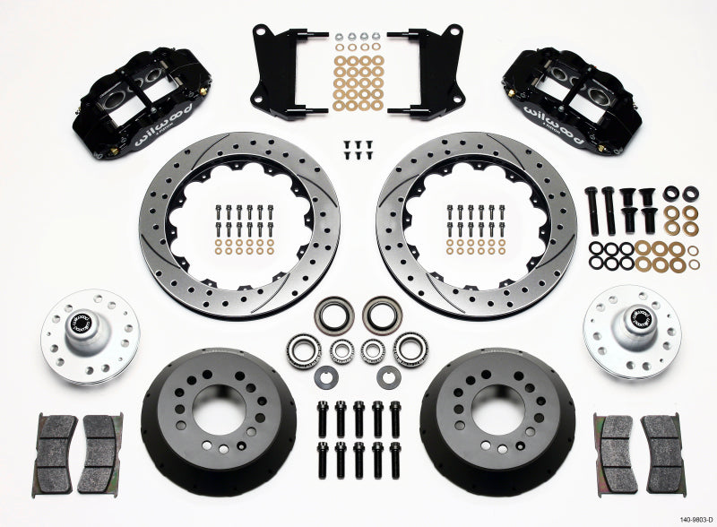 Wilwood Narrow Superlite 6R Front Hub Kit 12.88in Drilled 67-69 Camaro 64-72 Nova Chevelle - My Store