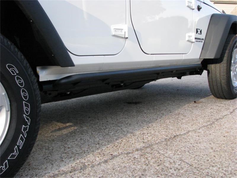 N-Fab RKR Rails 07-17 Jeep Wrangler JK 4 Door All - Tex. Black - 1.75in - Mammoth Racing -