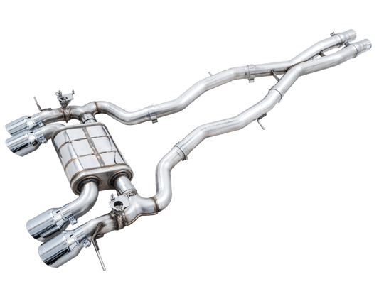 AWE SwitchPath Catback Exhaust for BMW G8X M3/M4 - Chrome Silver Tips - My Store