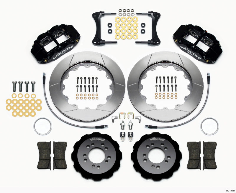 Wilwood Narrow Superlite 6R Front Hat Kit 14.00in 2008-up Hyundai Genesis Coupe w/Lines - Mammoth Racing -